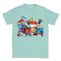 Seafoam Lacrosse coffee cups Classic Tee - HowdyJamesFarm