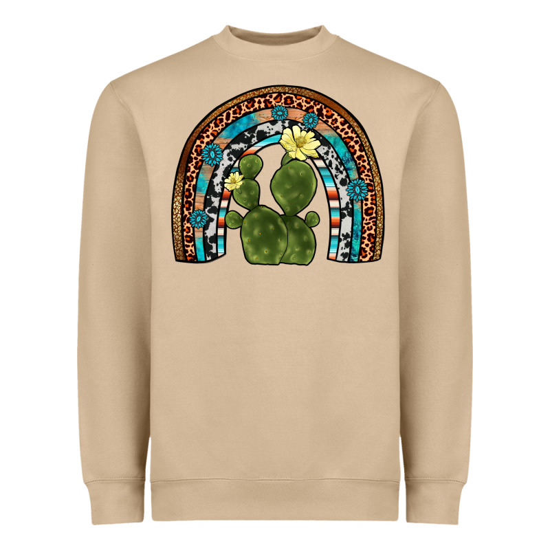 Cactus Gemstone Rainbow Heavyweight Sweatshirt by Artiststas | Teevron