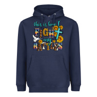 Navy this is how i fight my battles Heavyweight Hoodie - AdoDesignShop