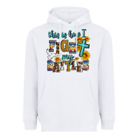 White this is how i fight my battles Heavyweight Hoodie - AdoDesignShop