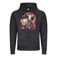 Vintage Black Be my Valentine Holstein Cow Valentine's Day Vintage Hoodie - FaDigitalArtStudio