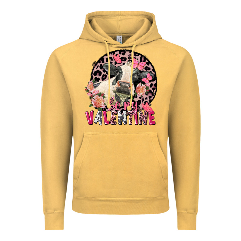 Be My Valentine Holstein Cow Valentine's Day Vintage Hoodie by FaDigitalArtStudio | Teevron