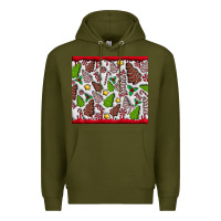 Army Green Christmas Cakes Premium Hoodie - CowhideDigitalArt