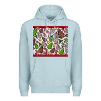 Blue Mist Christmas Cakes Premium Hoodie - CowhideDigitalArt