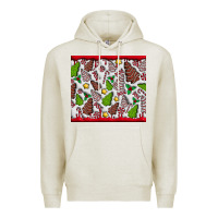 Oatmeal Heather Christmas Cakes Premium Hoodie - CowhideDigitalArt