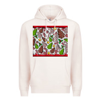 Pale Pink Christmas Cakes Premium Hoodie - CowhideDigitalArt