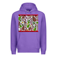 Purple Christmas Cakes Premium Hoodie - CowhideDigitalArt