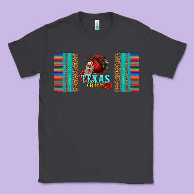 Texas Chica Skull With Bandana Classic Tee Designed By Jasminsmagicworld