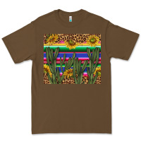 Cacao western desert with leopard and sunflowers tumbler tbs Premium Tee - TumblerDesignByShophia