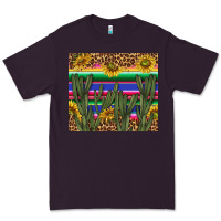 Plum western desert with leopard and sunflowers tumbler tbs Premium Tee - TumblerDesignByShophia