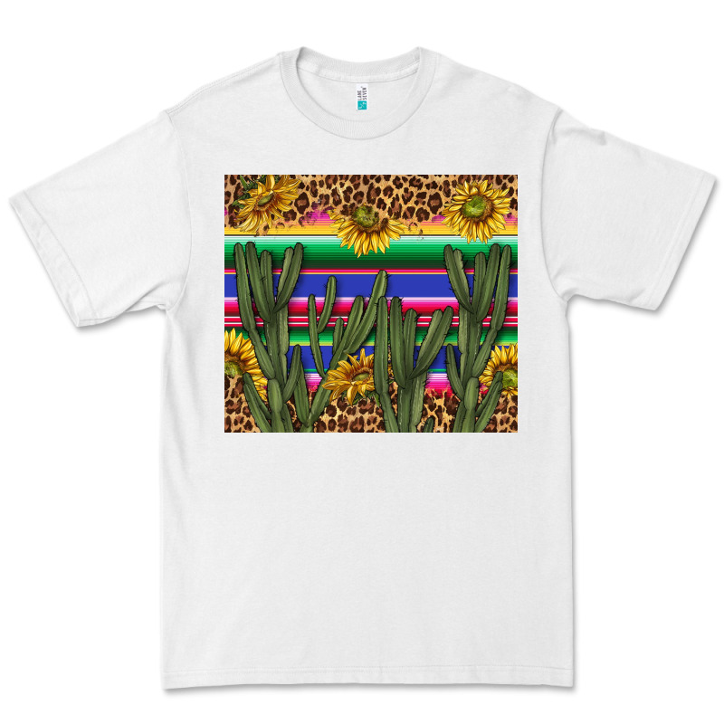 Western Desert With Leopard And Sunflowers Tumbler Tbs Premium Tee by TumblerDesignByShophia | Teevron