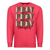 Cardinal pray on it pray over it pray through it Premium Sweatshirt - AdoDesignShop