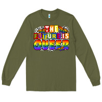 Army Green the future is queer Long Sleeve Tee - FaDigitalArtStudio