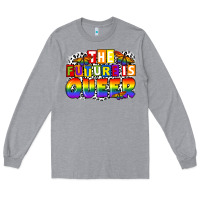 Heather Grey the future is queer Long Sleeve Tee - FaDigitalArtStudio