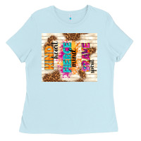 Baby Blue kind heart fierce mind brave spirit Ladies Tee - TumblerDesignByShophia