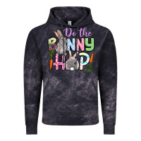 Cloud Black Do the bunny hop Easter Vintage Hoodie - OliviaCreatesArt
