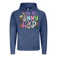 Vintage Denim Do the bunny hop Easter Vintage Hoodie - OliviaCreatesArt