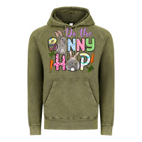 Vintage Olive Do the bunny hop Easter Vintage Hoodie - OliviaCreatesArt