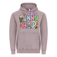 Vintage Zinc Do the bunny hop Easter Vintage Hoodie - OliviaCreatesArt