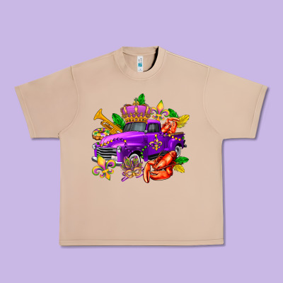 Mardi Gras Truck Olivia Urban Heavy Tee Designed By Oliviacreatesart