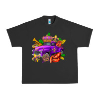 Pigment Black mardi gras truck olivia Urban Heavy Tee - OliviaCreatesArt