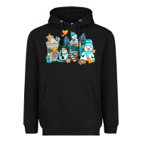 Black winter snowman coffee cups Heavyweight Hoodie - AdoDesignShop