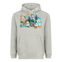Moon Dust winter snowman coffee cups Heavyweight Hoodie - AdoDesignShop