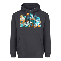 Smoke winter snowman coffee cups Heavyweight Hoodie - AdoDesignShop