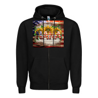 Black patriotic nana Zipper Hoodie - BarkalooDesign