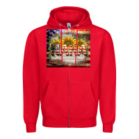 Red patriotic nana Zipper Hoodie - BarkalooDesign
