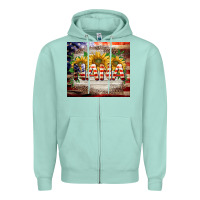 Seafoam patriotic nana Zipper Hoodie - BarkalooDesign
