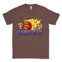 Chestnut game day basketball leopard flames fireball Classic Tee - HowdyJamesFarm