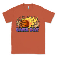 Copper game day basketball leopard flames fireball Classic Tee - HowdyJamesFarm