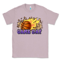 Lilac game day basketball leopard flames fireball Classic Tee - HowdyJamesFarm