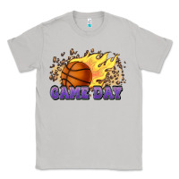 Moon Dust game day basketball leopard flames fireball Classic Tee - HowdyJamesFarm