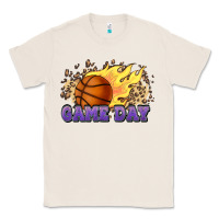 Natural game day basketball leopard flames fireball Classic Tee - HowdyJamesFarm