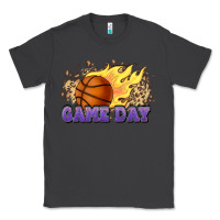 Smoke game day basketball leopard flames fireball Classic Tee - HowdyJamesFarm