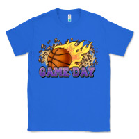 True Royal game day basketball leopard flames fireball Classic Tee - HowdyJamesFarm