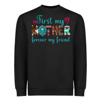 Black first my mother forever my friend Heavyweight Sweatshirt - Artiststas