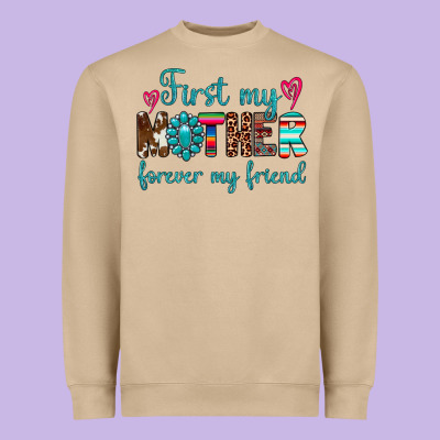 First My Mother Forever My Friend Heavyweight Sweatshirt Designed By Artiststas