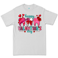 Dove Grey Happy Valentine's Day with teeth Valentine's Day Premium Tee - HowdyJamesFarm