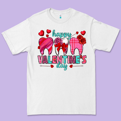Happy Valentine's Day With Teeth Valentine's Day Premium Tee Designed By Howdyjamesfarm