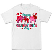 White Happy Valentine's Day with teeth Valentine's Day Premium Tee - HowdyJamesFarm