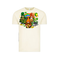 Vintage Arctic St. Patrick's Day gnomies with leopard tumbler Vintage Tee - HowdyJamesFarm
