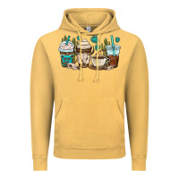 Vintage Mustard bull skull coffee cups Vintage Hoodie - OliviaCreatesArt