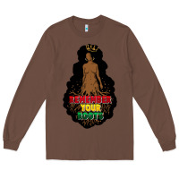 Chestnut Remember your roots Long Sleeve Tee - FaDigitalArtStudio