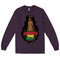 Plum Remember your roots Long Sleeve Tee - FaDigitalArtStudio