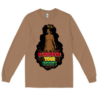 Toasted Coconut Remember your roots Long Sleeve Tee - FaDigitalArtStudio