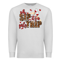 Dove Grey oh sip its a girls trip Premium Sweatshirt - AdoDesignShop