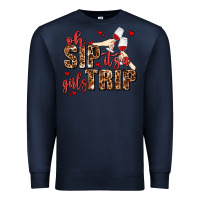 Navy oh sip its a girls trip Premium Sweatshirt - AdoDesignShop